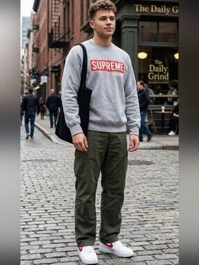 {Comfort Colors} Vintage Supreme Lending Printed Unisex Sweatshirt